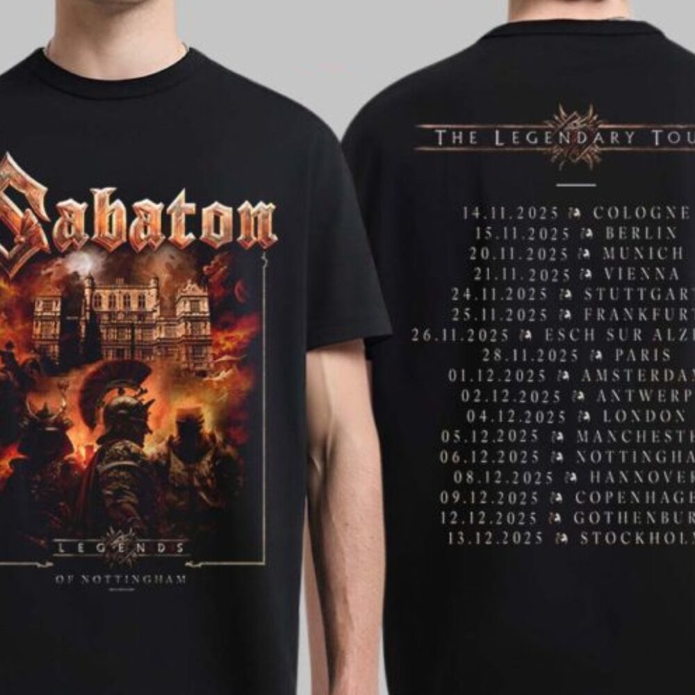 Sabaton Legendary Tour Europe 2025 Legends Of Nottingham Uk Pop 90